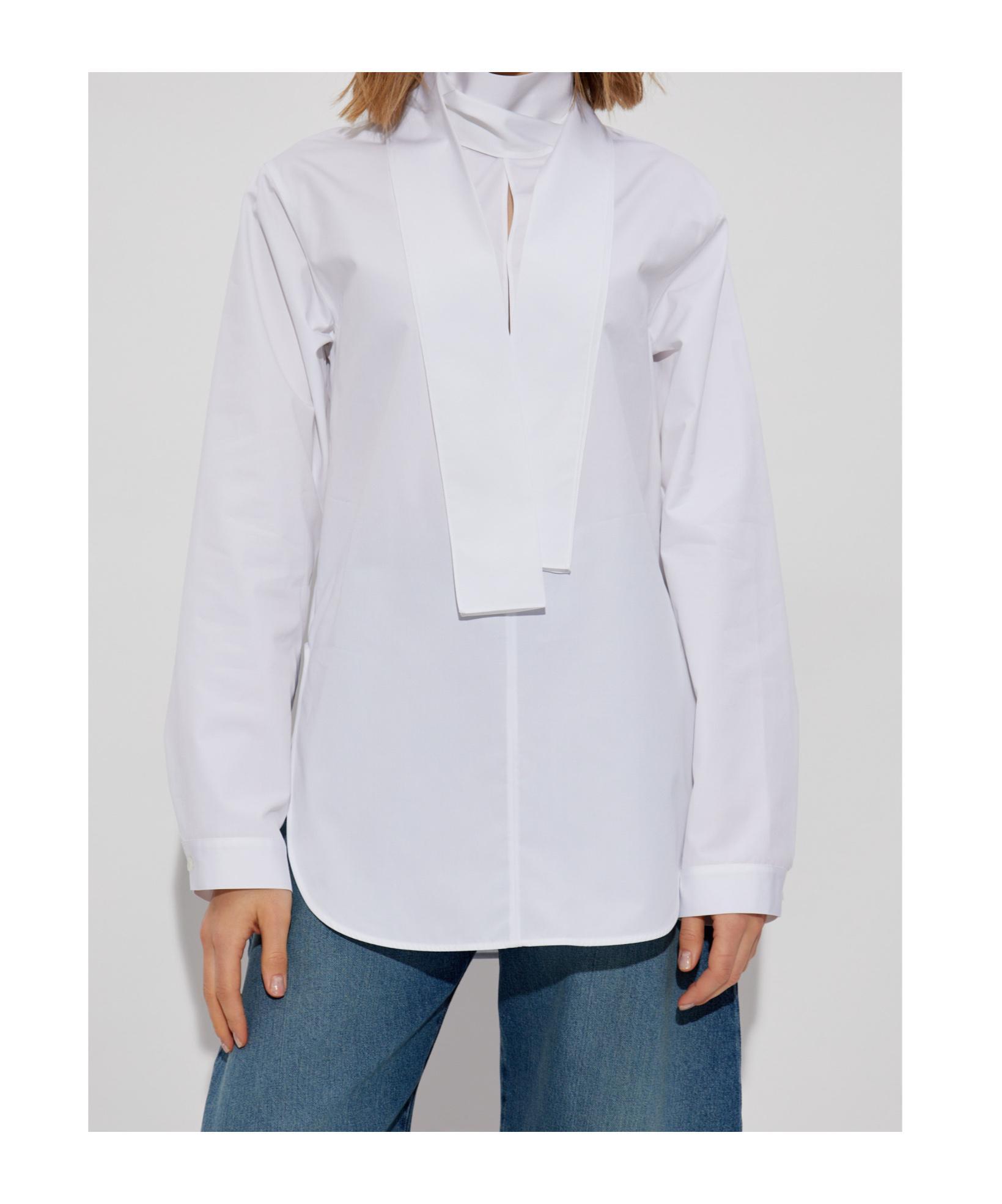 ALAÏA Long-sleeved Shirt In White Product Image