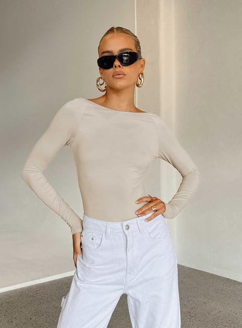 Gatewood Long Sleeve Bodysuit Bone Product Image