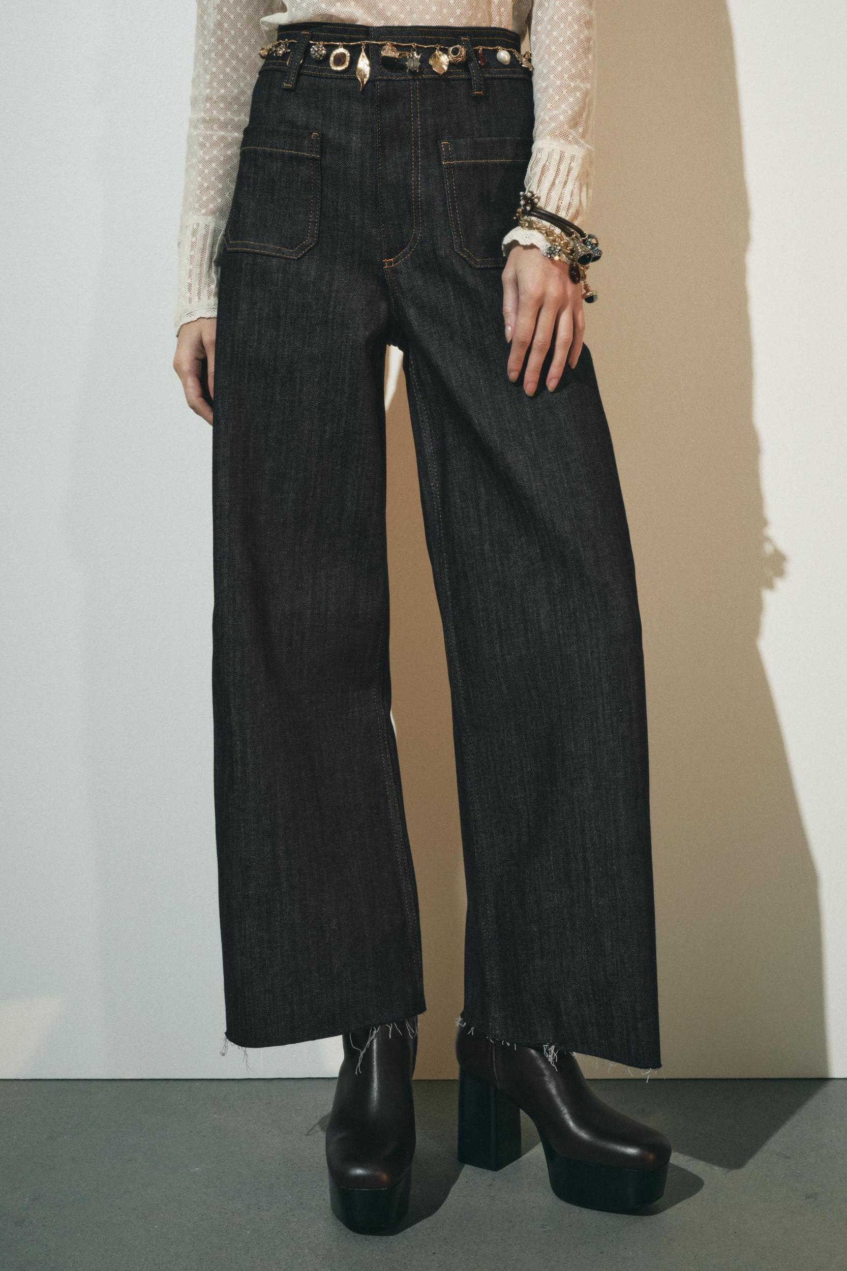 ZW COLLECTION HIGH RISE BOOTCUT CROPPED JEANS Product Image
