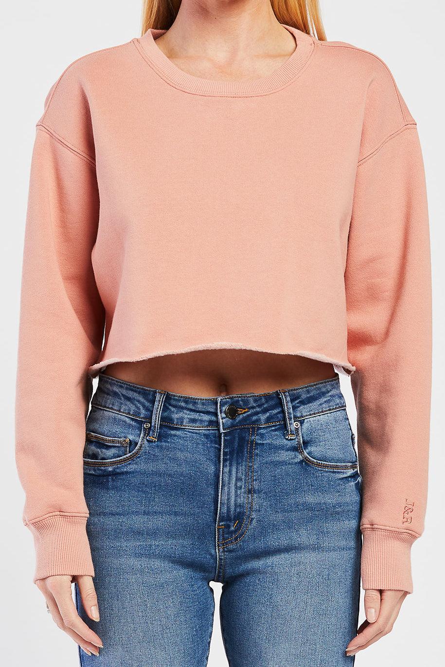 Maverick Long Sleeve Cropped Sweatshirt Product Image