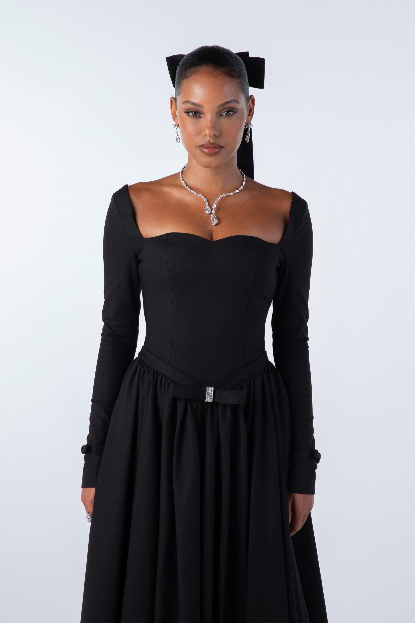 Bernadette Dress (Black) Product Image