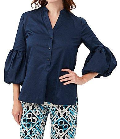 Freshwater Puff-Sleeve Organic Cotton Top Product Image