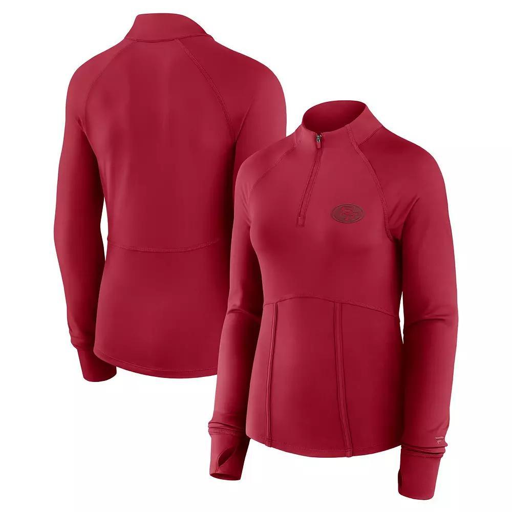 Women's Fanatics  Green Green Bay Packers Elements Raglan Quarter-Zip Jacket, Size: 2XL Product Image