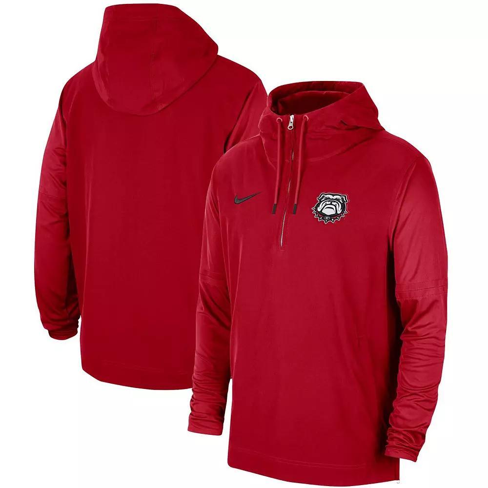 Men's Nike Purple LSU Tigers 2023 Sideline Player Quarter-Zip Hoodie Jacket, Size: XL Product Image