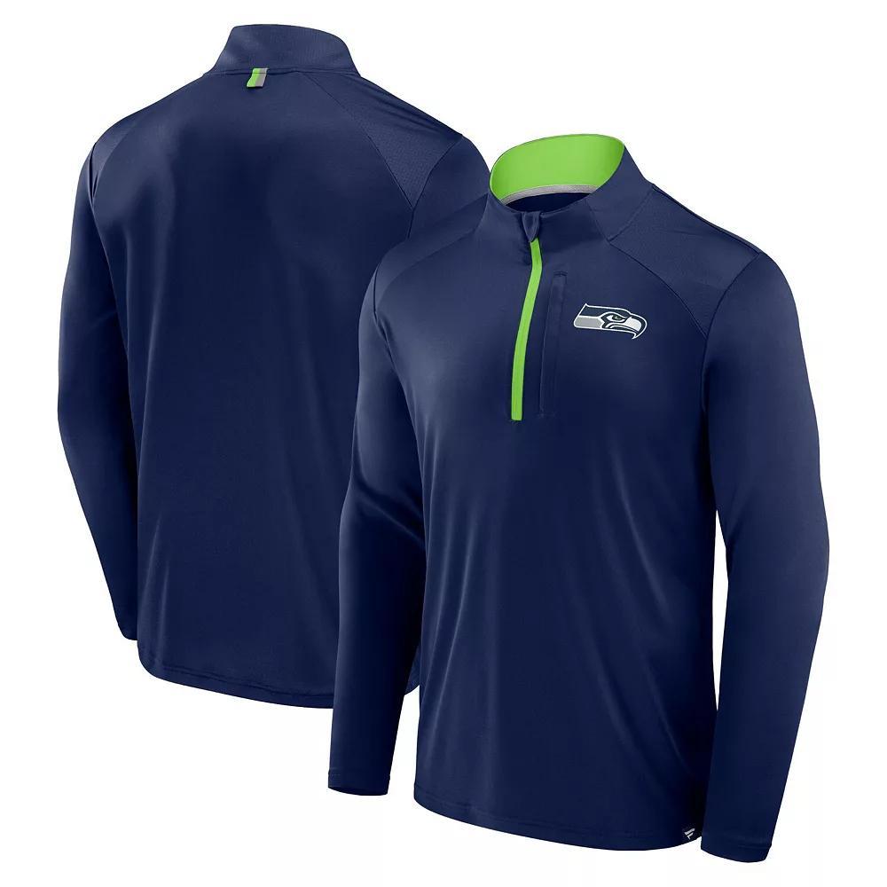 Mens Fanatics Royal Los Angeles Rams Defender Long Sleeve Quarter-Zip Jacket Product Image