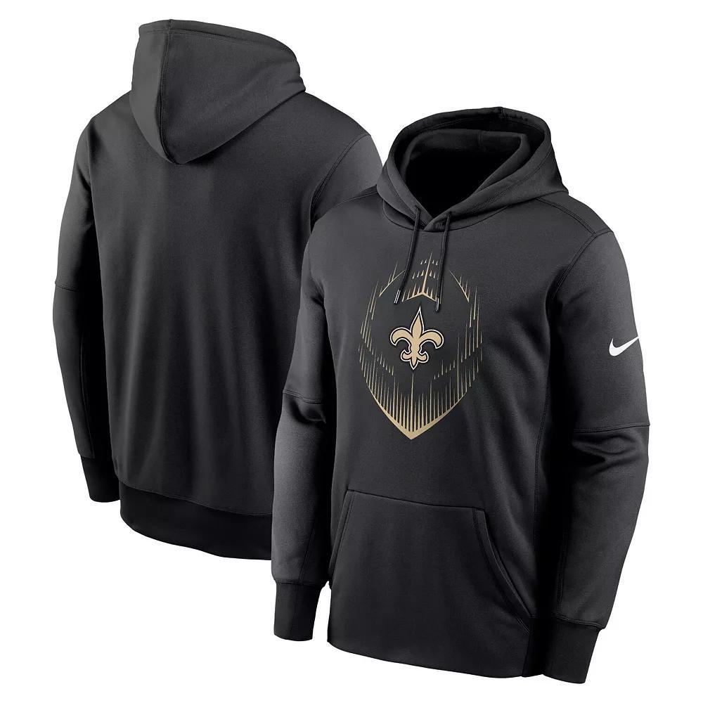 Men's Nike Black Georgia Bulldogs Football Icon Performance Fleece Pullover Hoodie, Size: 2XL Product Image