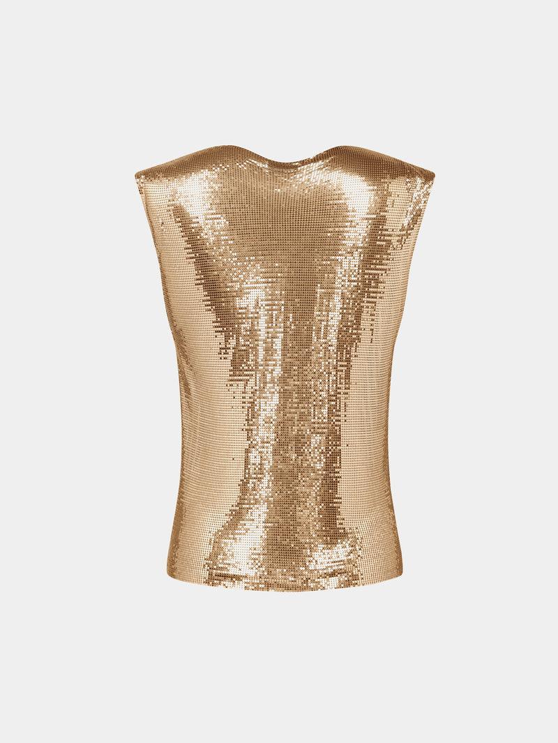 Gold chainmail Top Product Image