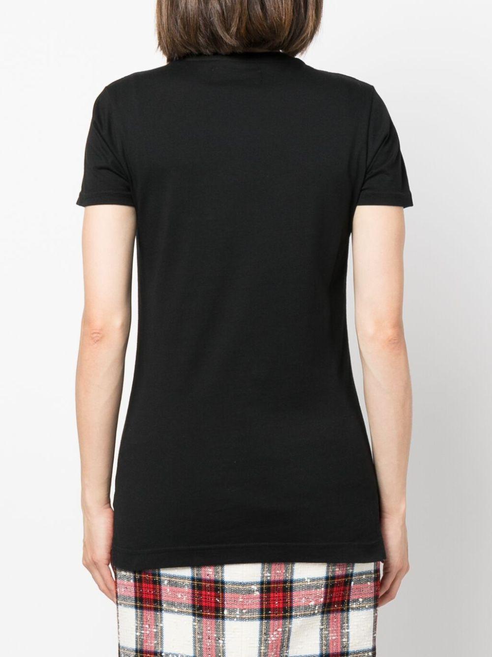 Orb logo-embroidery cotton T-shirt Product Image