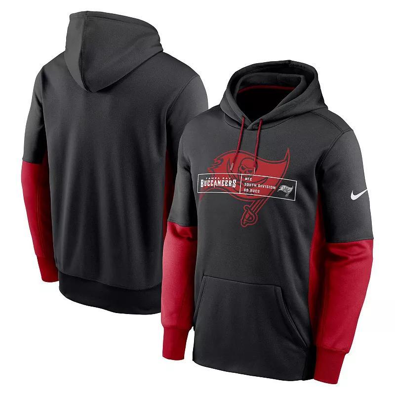 Men's Nike Black Arizona Cardinals Color Block Fleece Performance Pullover Hoodie, Size: 2XL Product Image