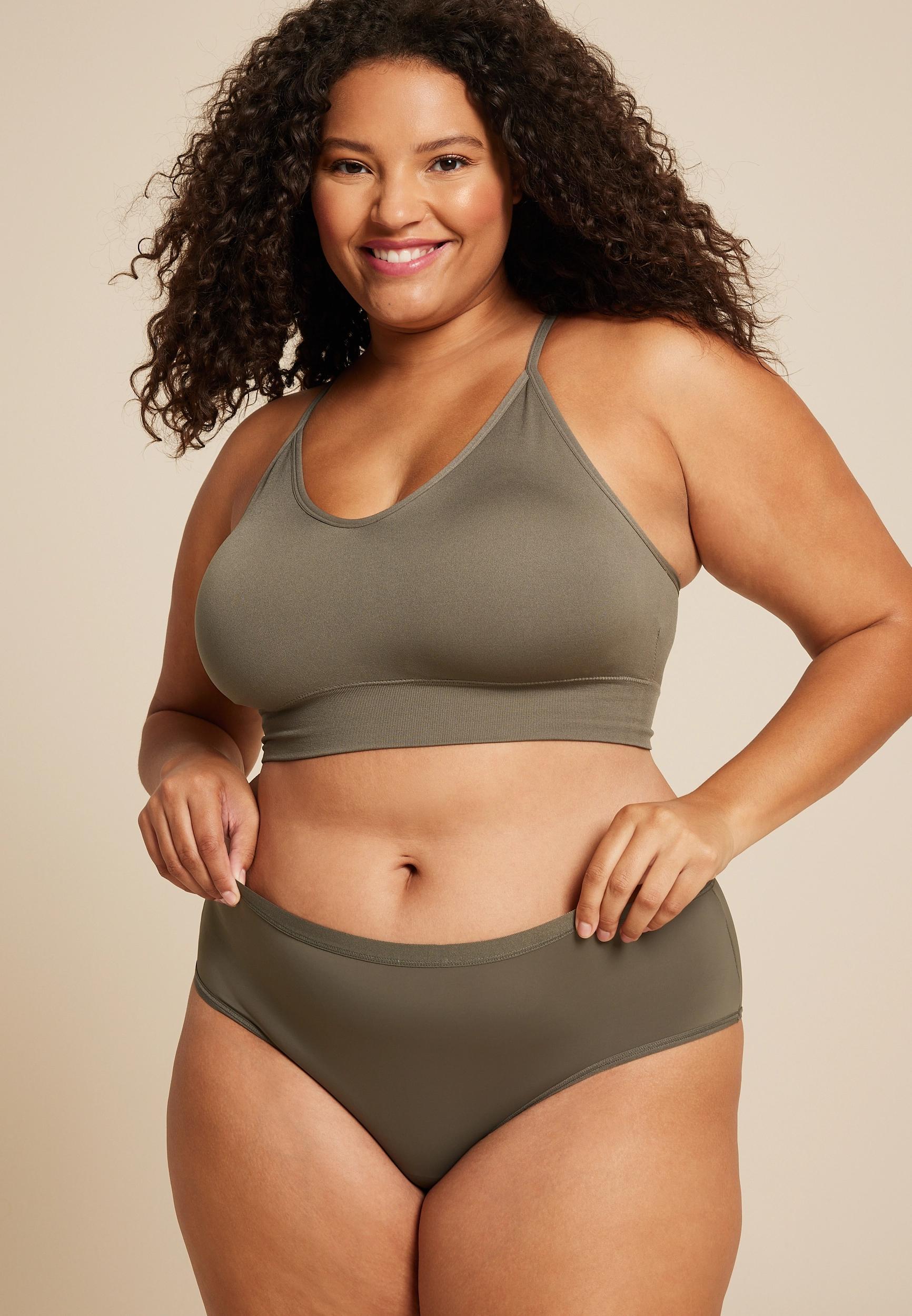 Maurices Womens True Stretch Jersey Hipster Panty Brown Size Small Product Image