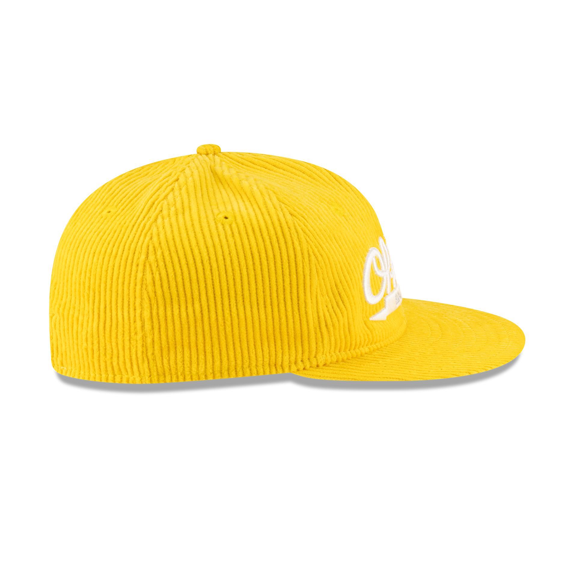 New Era Branded Official Corduroy Gold Retro Crown 9FIFTY Adjustable Hat Male Product Image