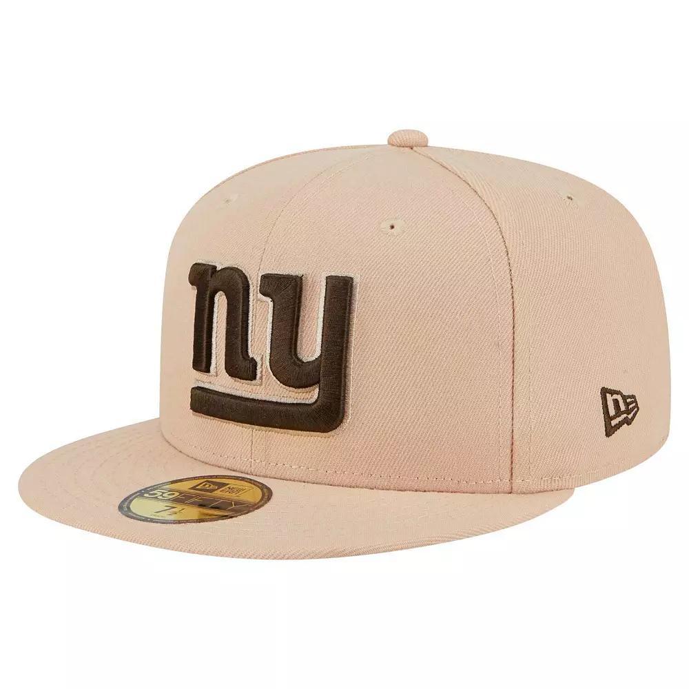 Men's New Era Tan New York Giants Candied Pecan 59FIFTY Fitted Hat, Size: 7 1/8, Team Product Image