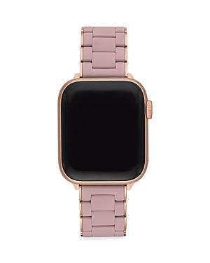 38/40mm Silicone-Wrapped Bracelet Band for Apple Watch, Black/Gold Product Image