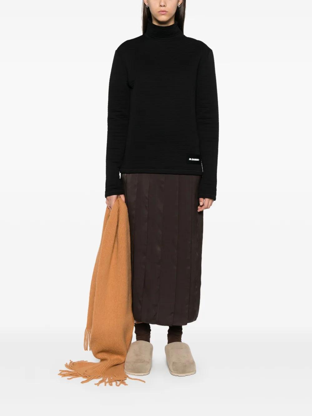 JIL SANDER Logo-patch T-shirt In Black Product Image