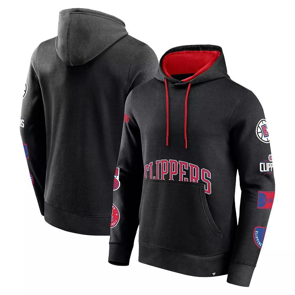 Men's Fanatics Black LA Clippers Home Court Pullover Hoodie, Size: 2XL Product Image