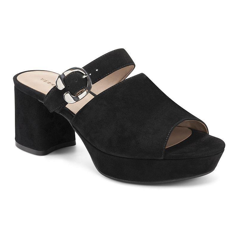 Aerosoles Cosmos Womens Suede Platform Sandals Product Image