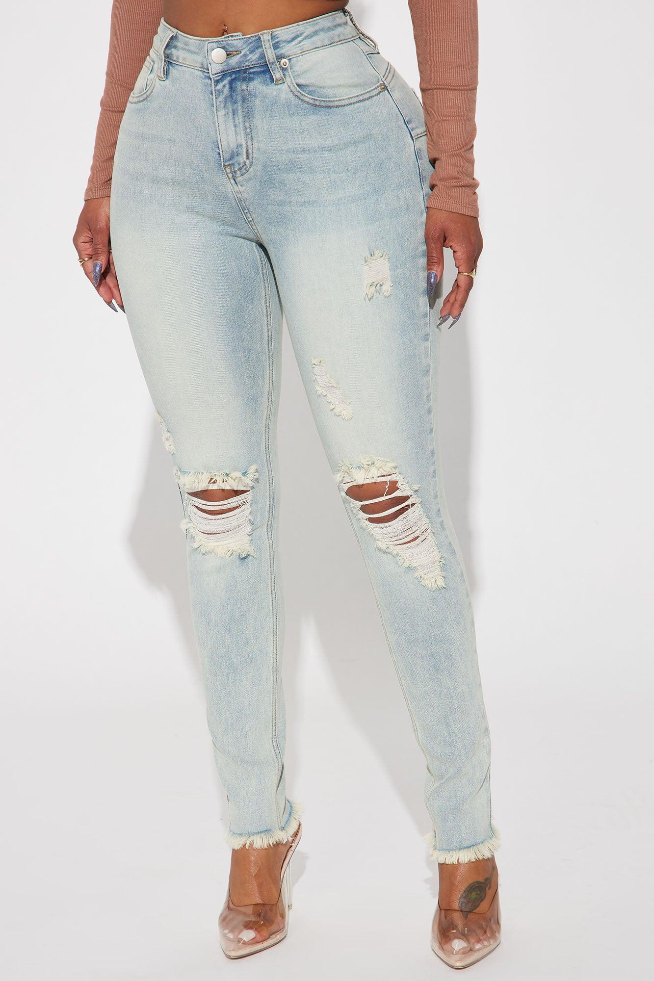 Sofie Soft Compression Stretch Skinny Jeans - Light Wash Product Image