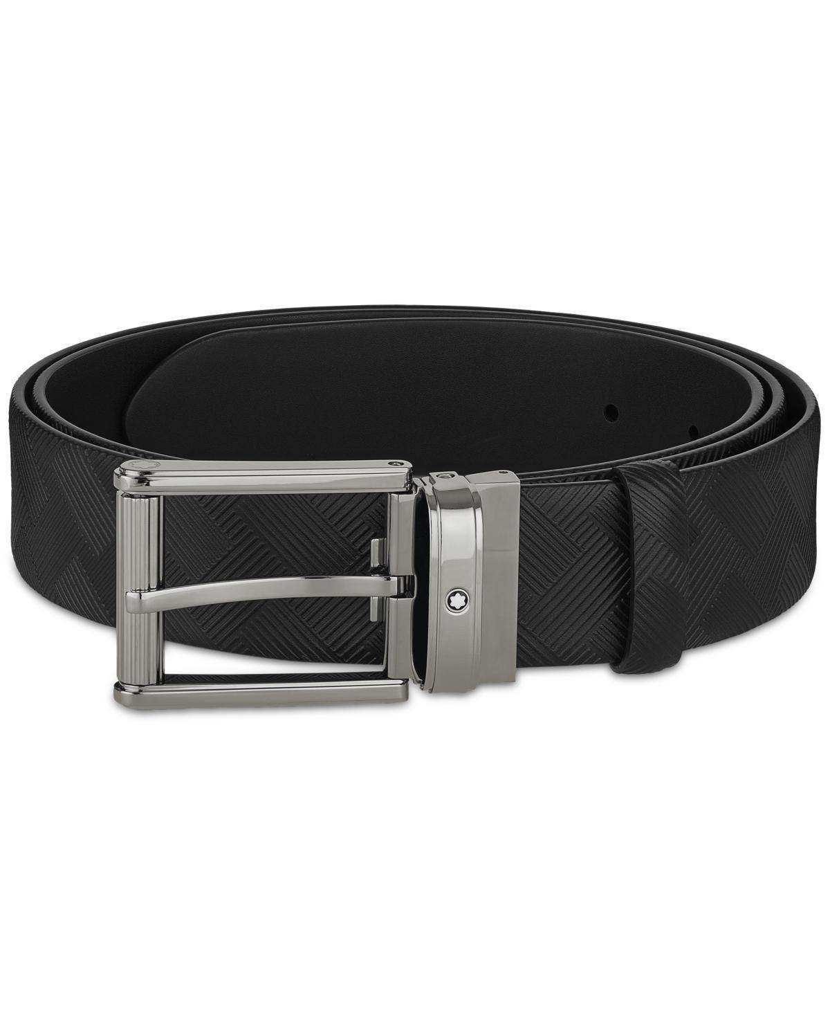 Mens Black Leather Belt Product Image