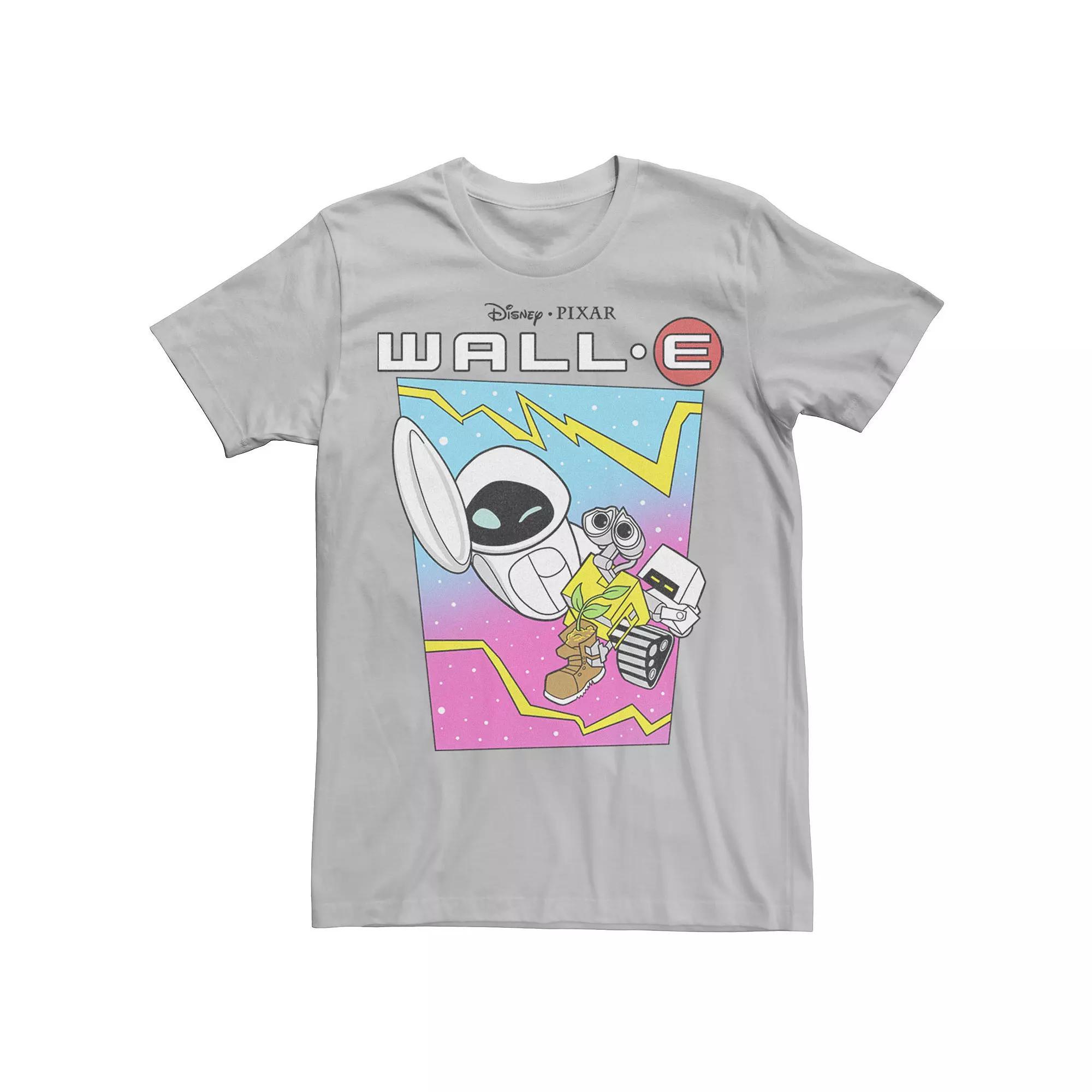 Disney / Pixar's WALL-E Eve Men's Burn-E Space Ride Tee, Size: XXL, Silver Product Image