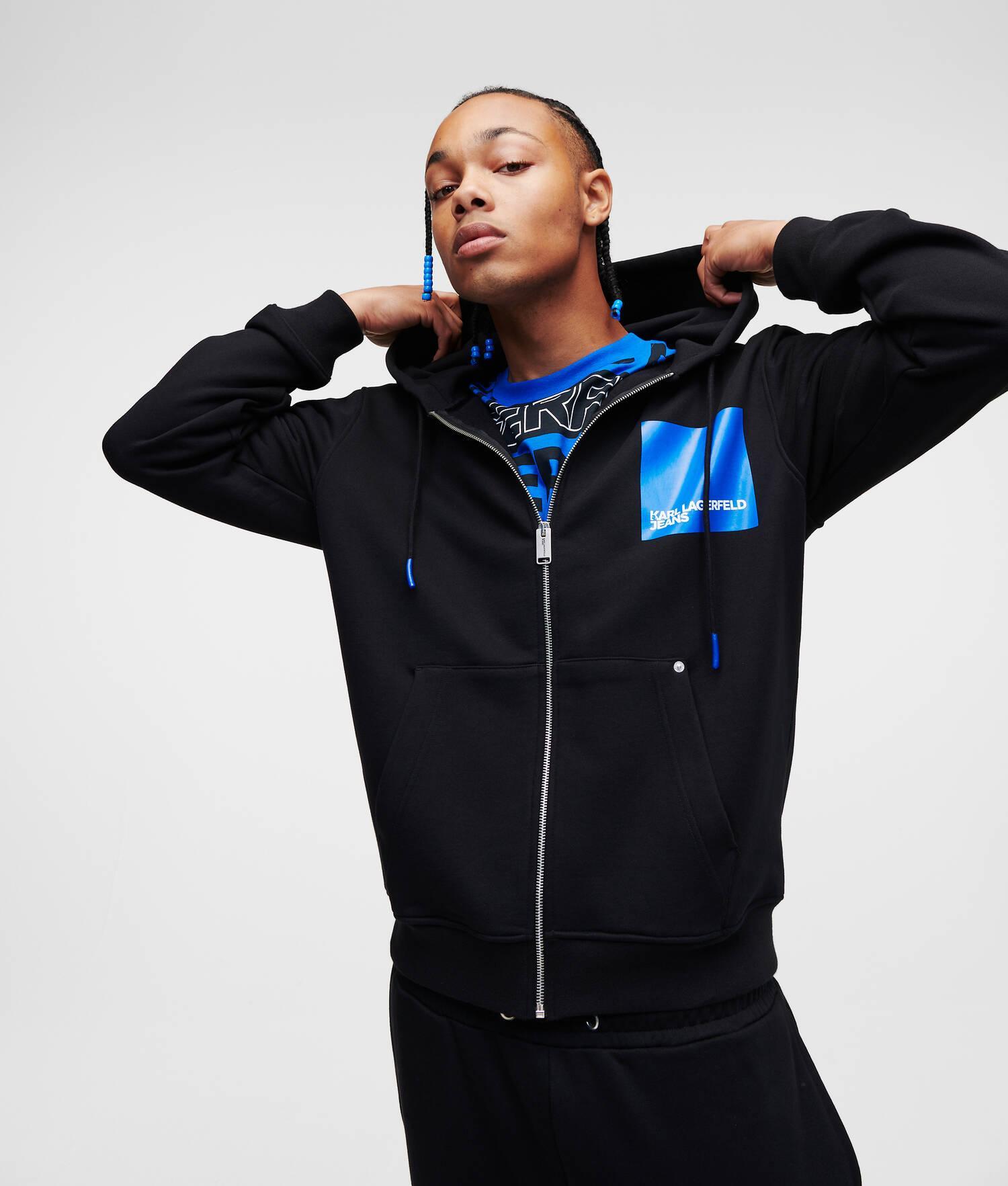 KLJ BOX LOGO ZIP-UP HOODIE Product Image