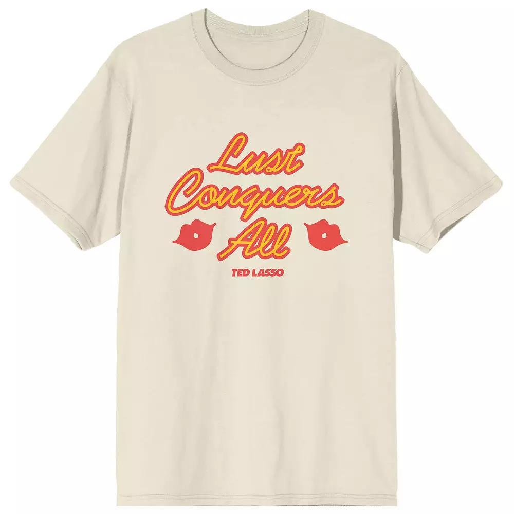 Men's Ted Lasso Lust Conquers All Tee, Size: XXL, Beige Product Image