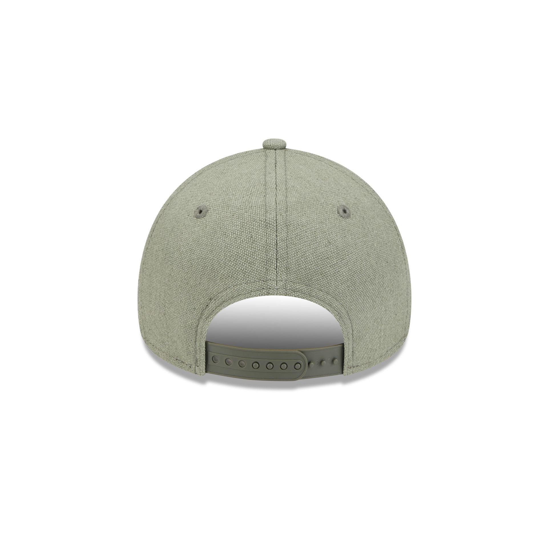 Atlanta Braves Logo Essentials Olive 9FORTY A-Frame Snapback Hat Male Product Image