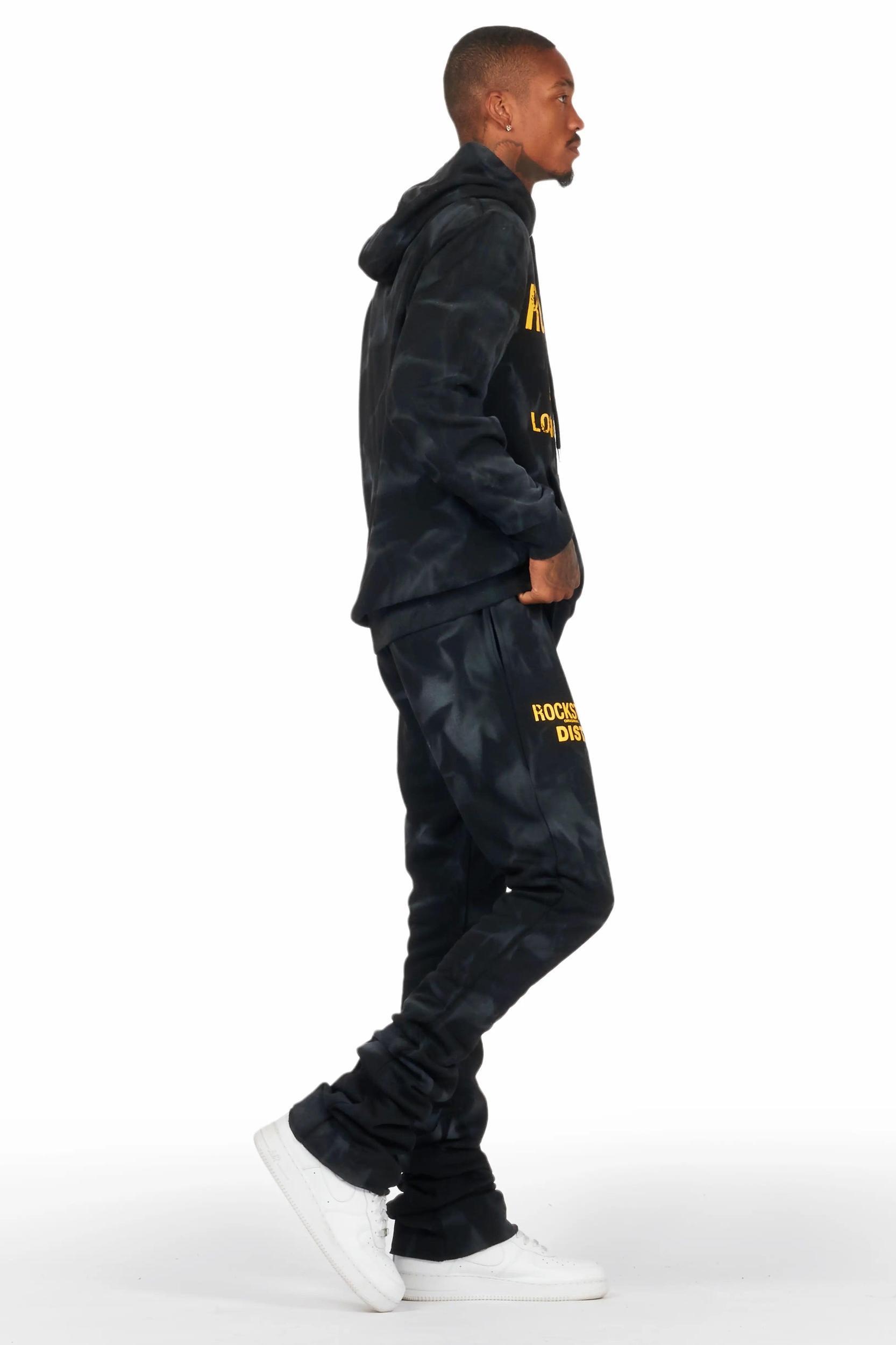 Nelly Black Hoodie/Super Stacked Flare Track Set Male Product Image