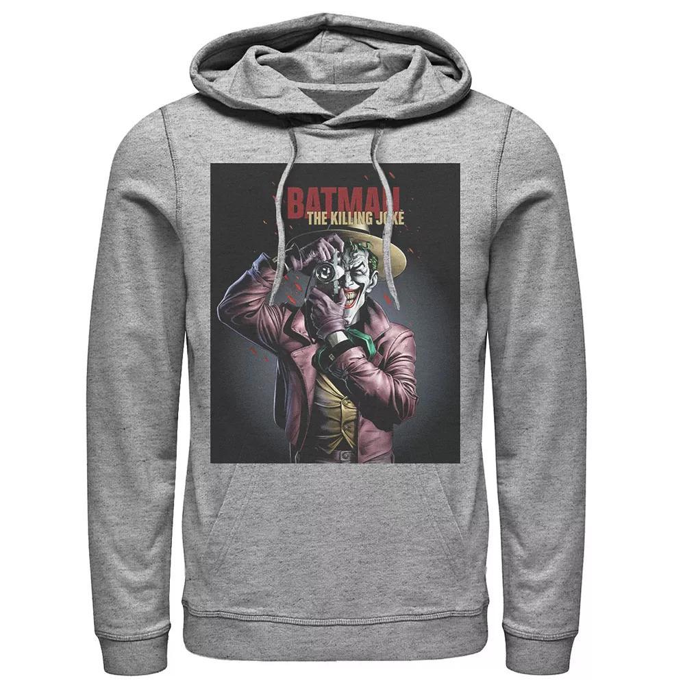 Mens DC Comics Batman The Killing Joke Joker Poster Hoodie Athletic Grey Product Image