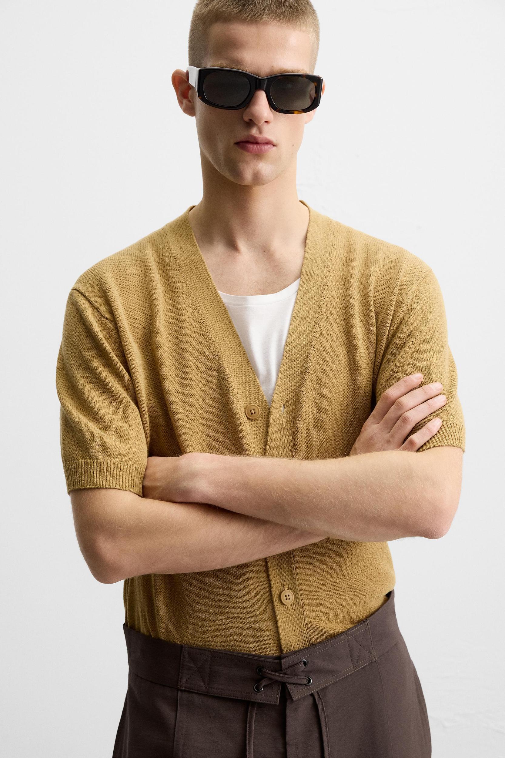 SHORT SLEEVE CARDIGAN Product Image