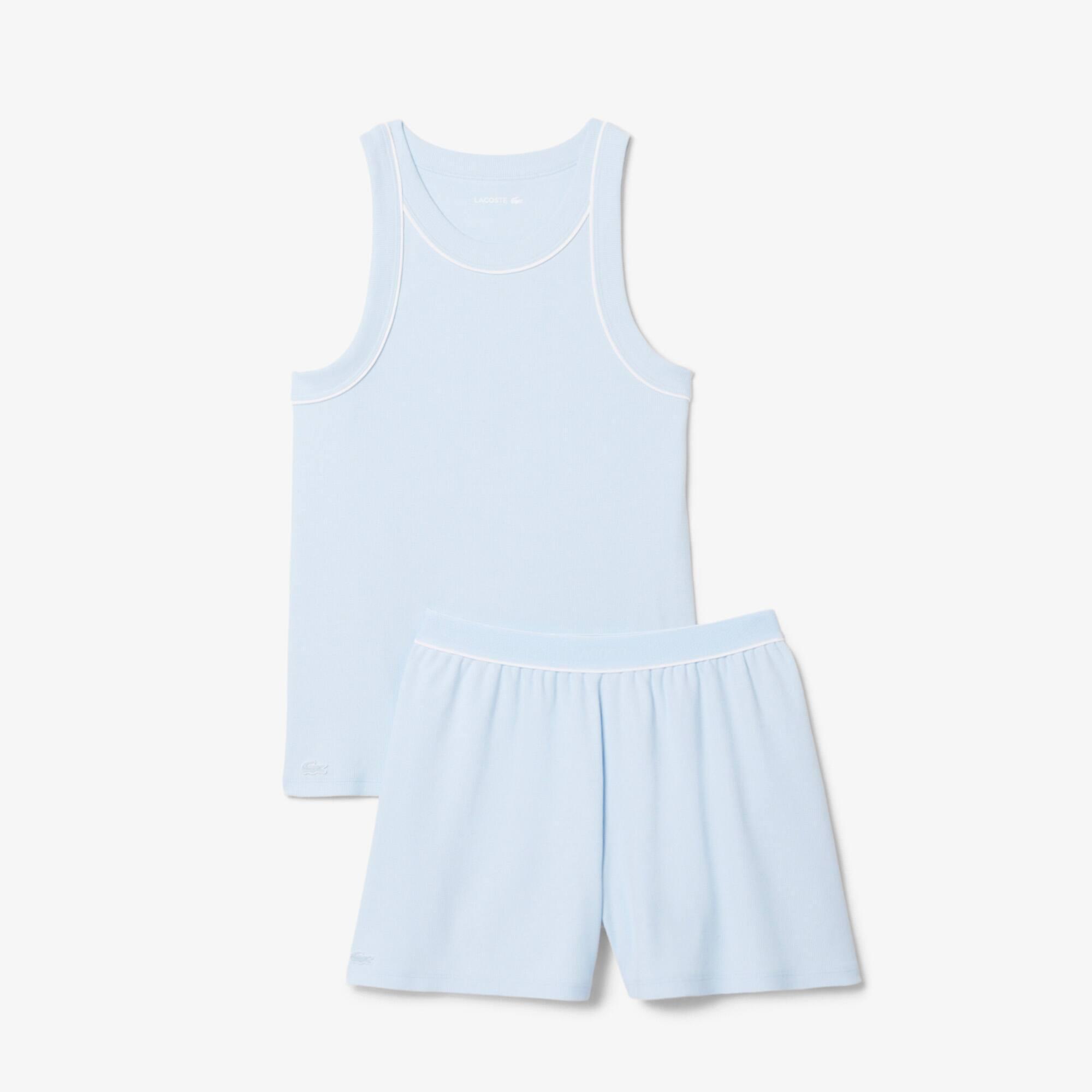 Ribbed Cotton Pyjama Set Product Image