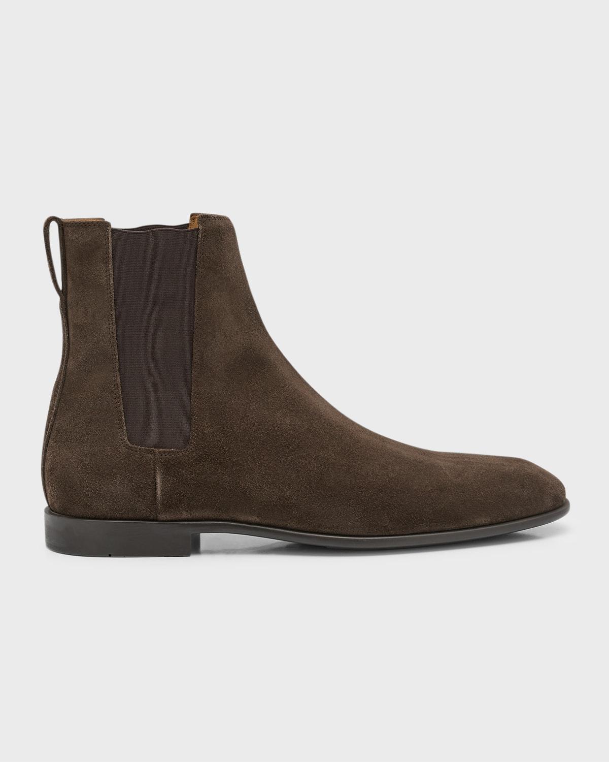 Ferragamo Mens Fulton Crosta Cache Chelsea Boots Product Image
