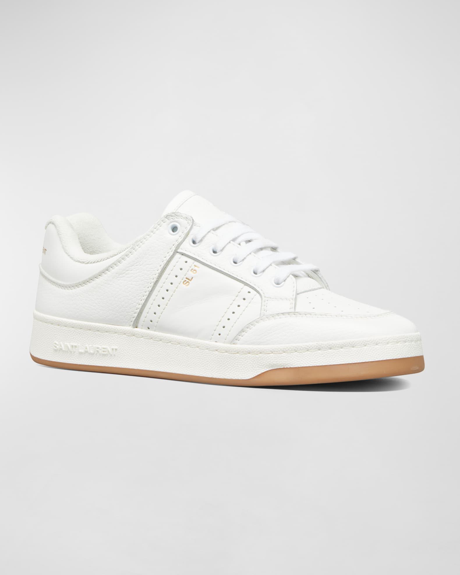 Men's SL61 Perforated Leather Low-Top Sneakers Product Image