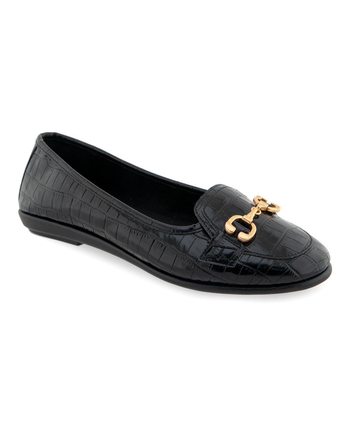 Aerosoles Bobbi Women's Ballet Flats, Size: 9 Wide, Clay Croco Faux Leathe Product Image