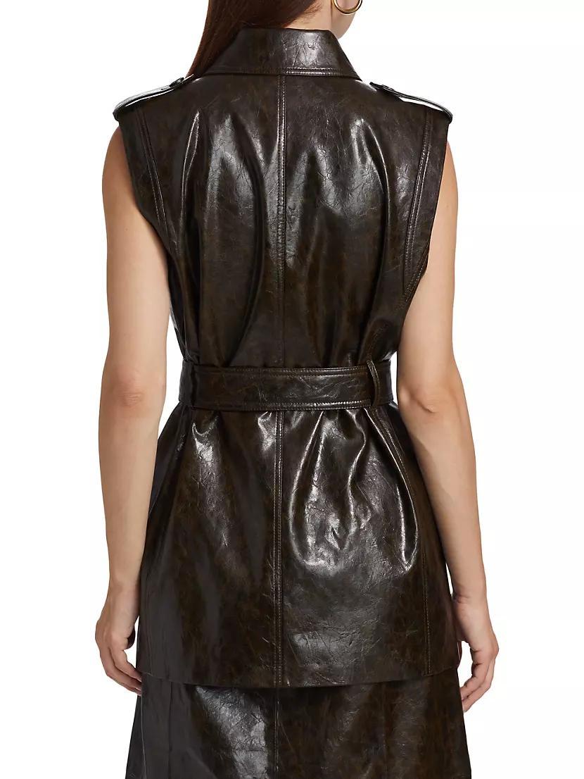 Harper Faux Leather Vest Product Image