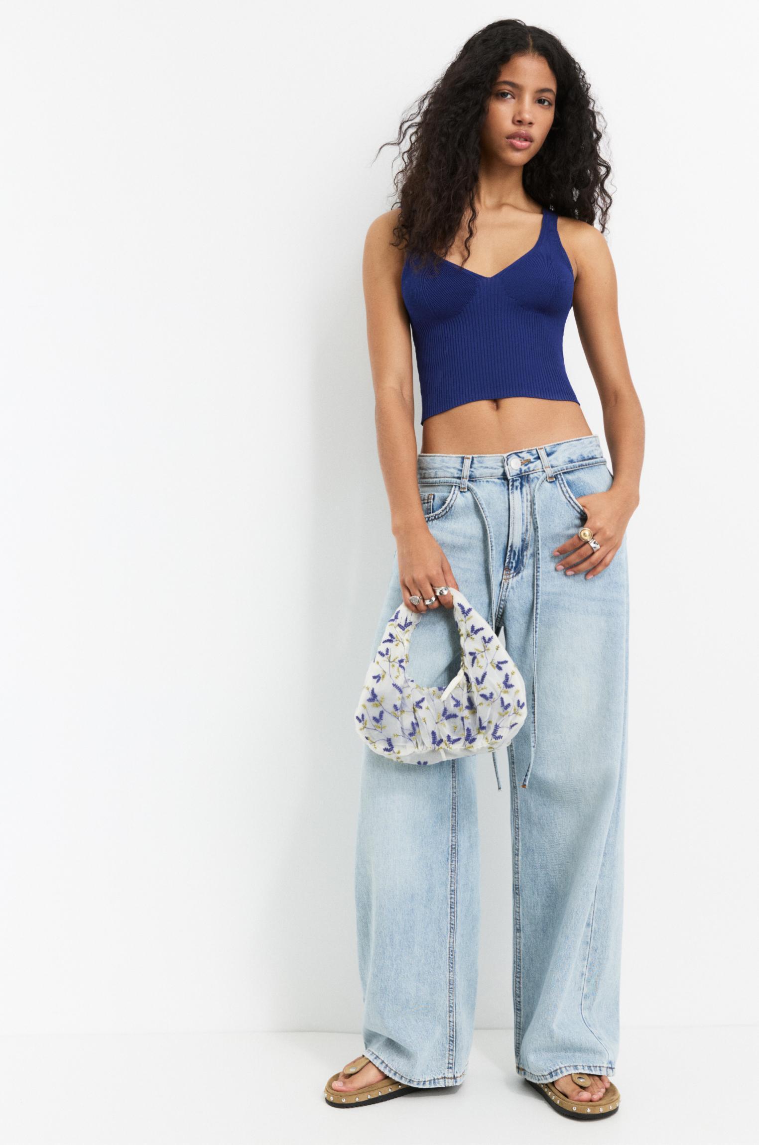 Knit bralette top Product Image
