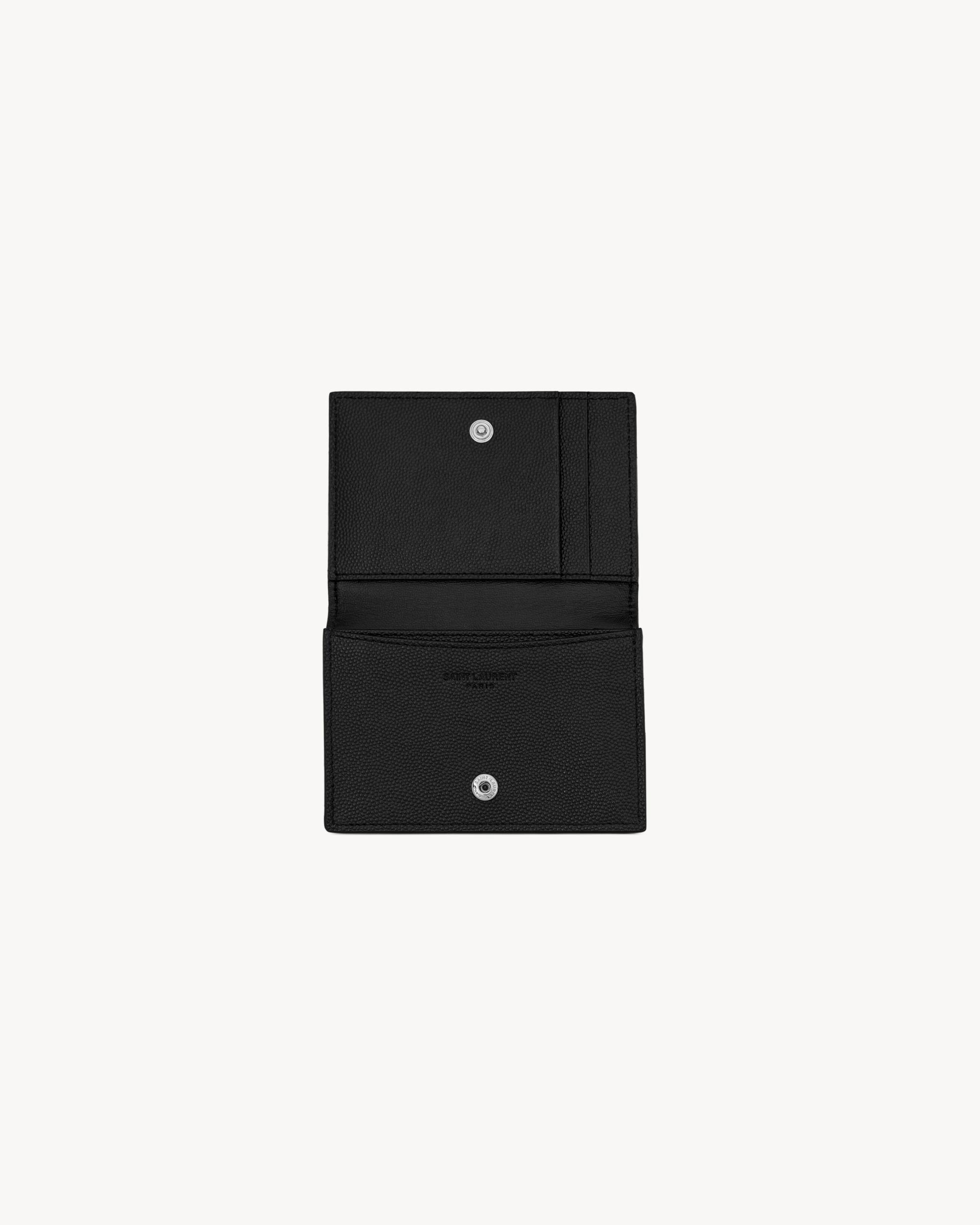 TINY CASSANDRE card case in grained leather Product Image