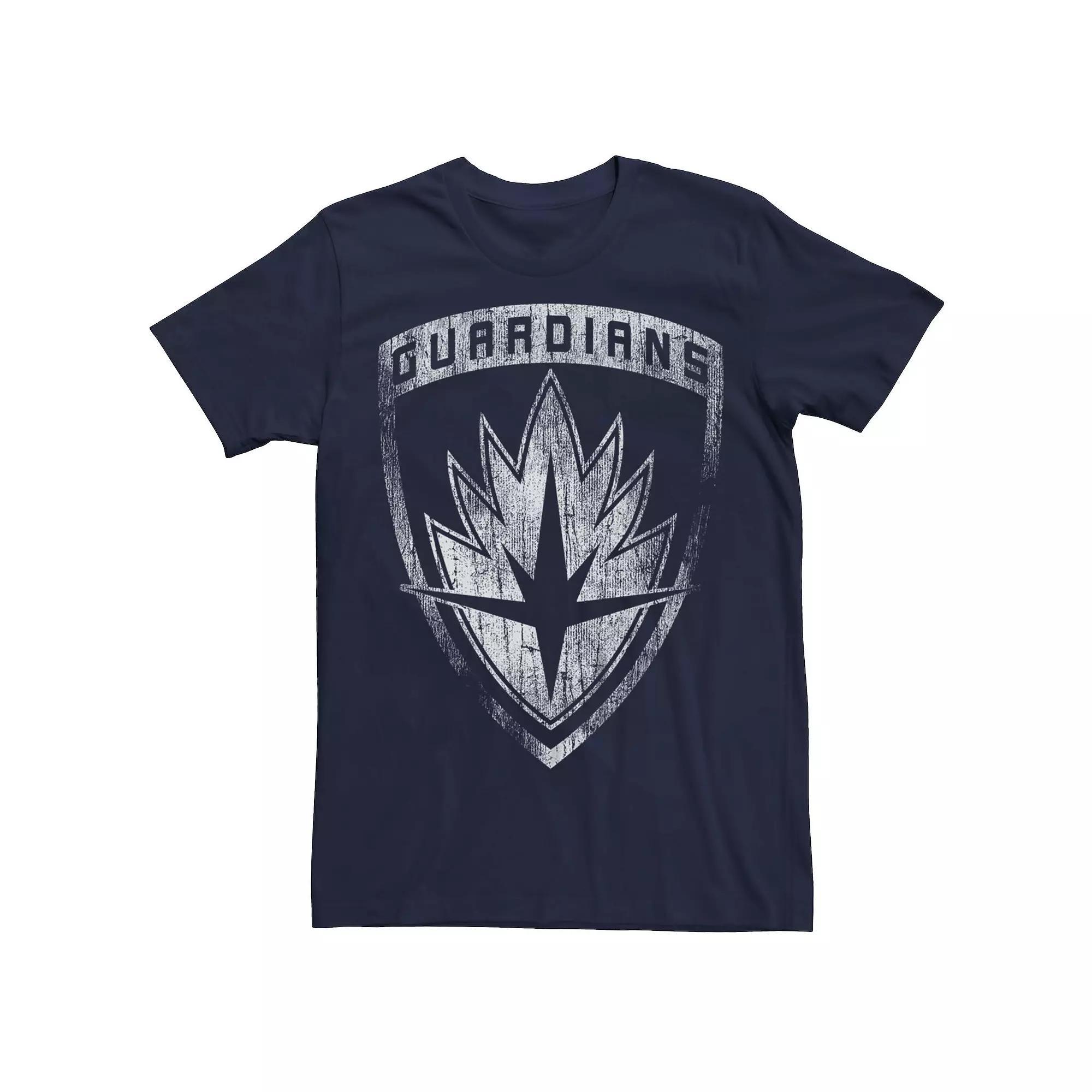 Men's Marvel Guardians Of The Galaxy Vintage Crest Shield Graphic Tee, Size: Large, Blue Product Image