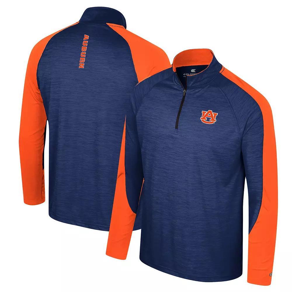 Men's Colosseum Blue UCLA Bruins Langmore Raglan Quarter-Zip Top, Size: XL Product Image