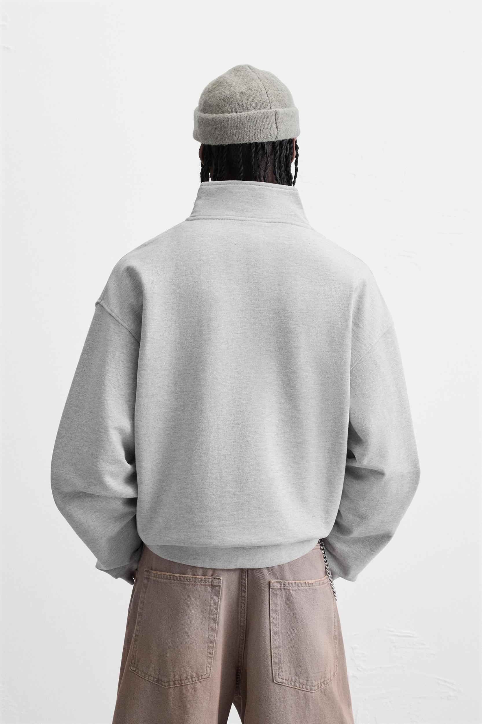 ZIP COLLAR SWEATSHIRT X ALL CAPS STUDIO Product Image