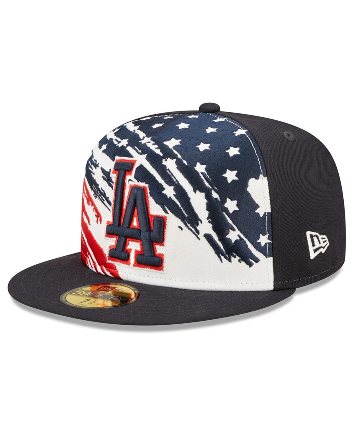 Men's New Era Navy Los Angeles Dodgers 2022 4th of July On-Field 59FIFTY Fitted Hat, Size: 7 7/8, Blue Product Image