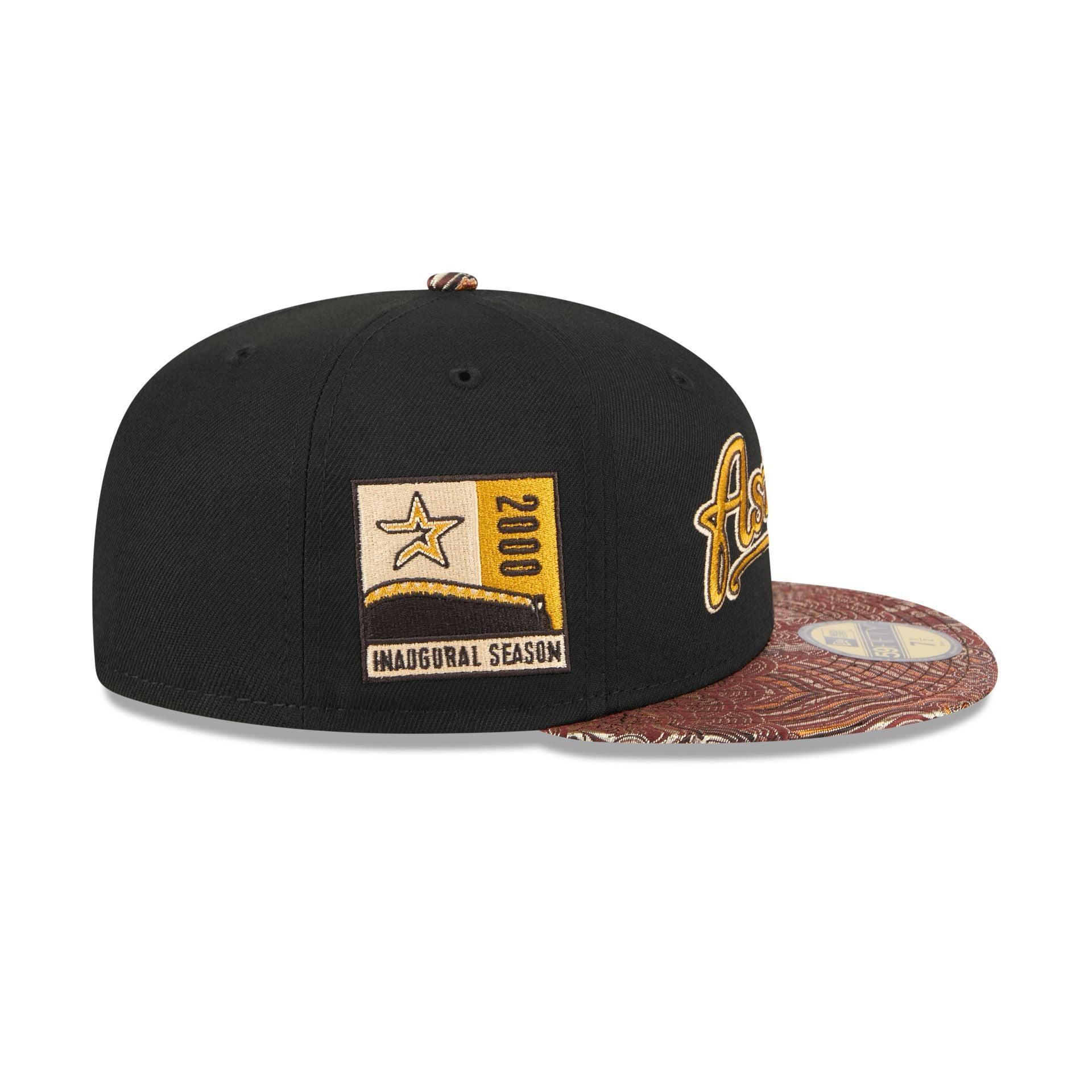 Just Caps Jacquard Visor Houston Astros 59FIFTY Fitted Hat Male Product Image