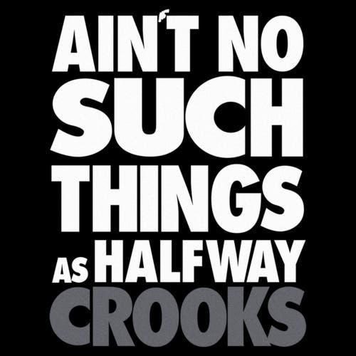 Men's Crooks And Castle No Such Things As Halfway Crooks Graphic Tee, Size: Small, Black Product Image