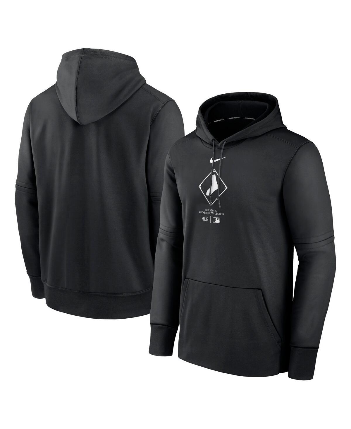 Men's Colorado Rockies Authentic Collection Nike Therma MLB Pullover Hoodie Product Image