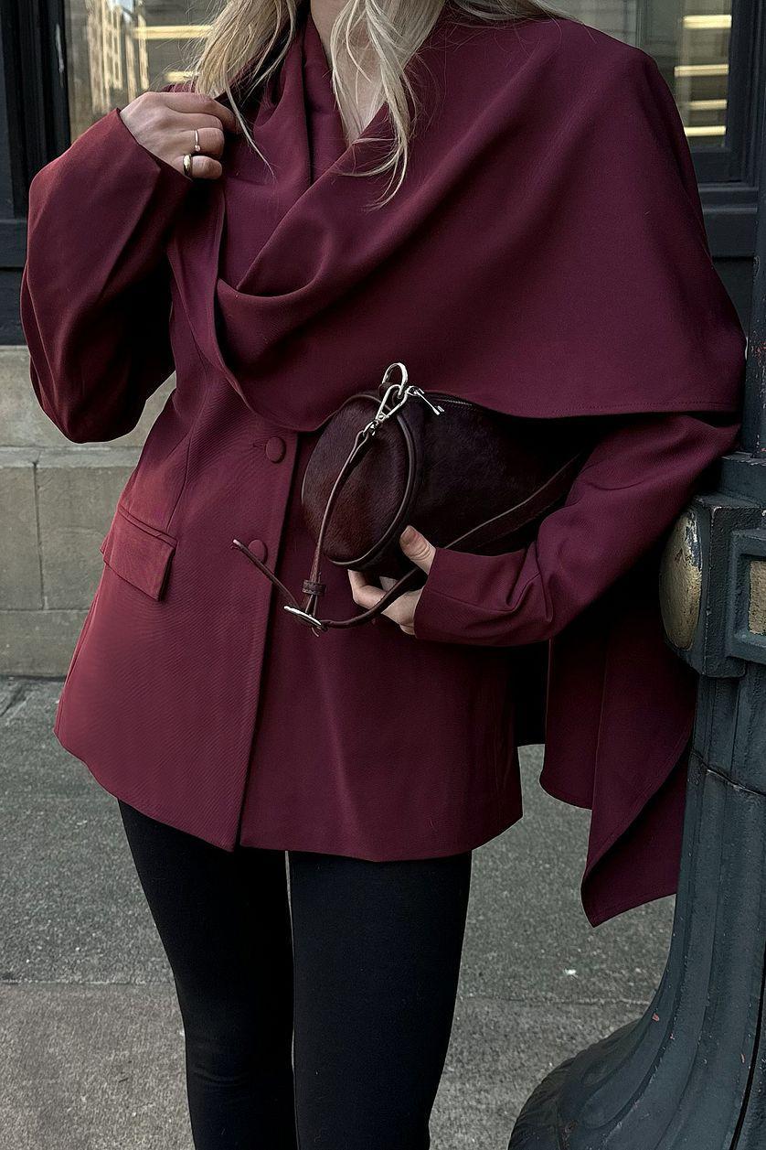 Leather Cylinder Shoulder Bag Product Image