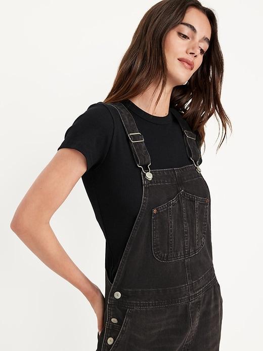 Slouchy Straight Jean Overalls Product Image