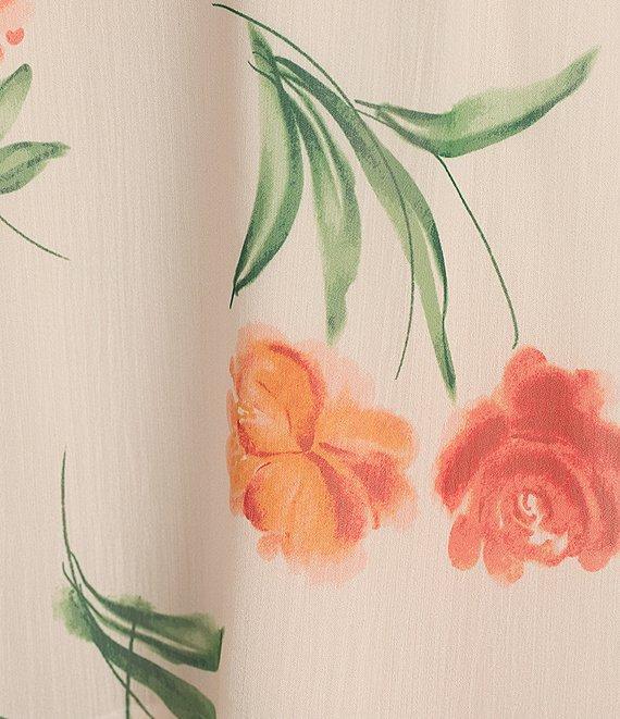 GB Floral Printed Chiffon Mini Dress Product Image