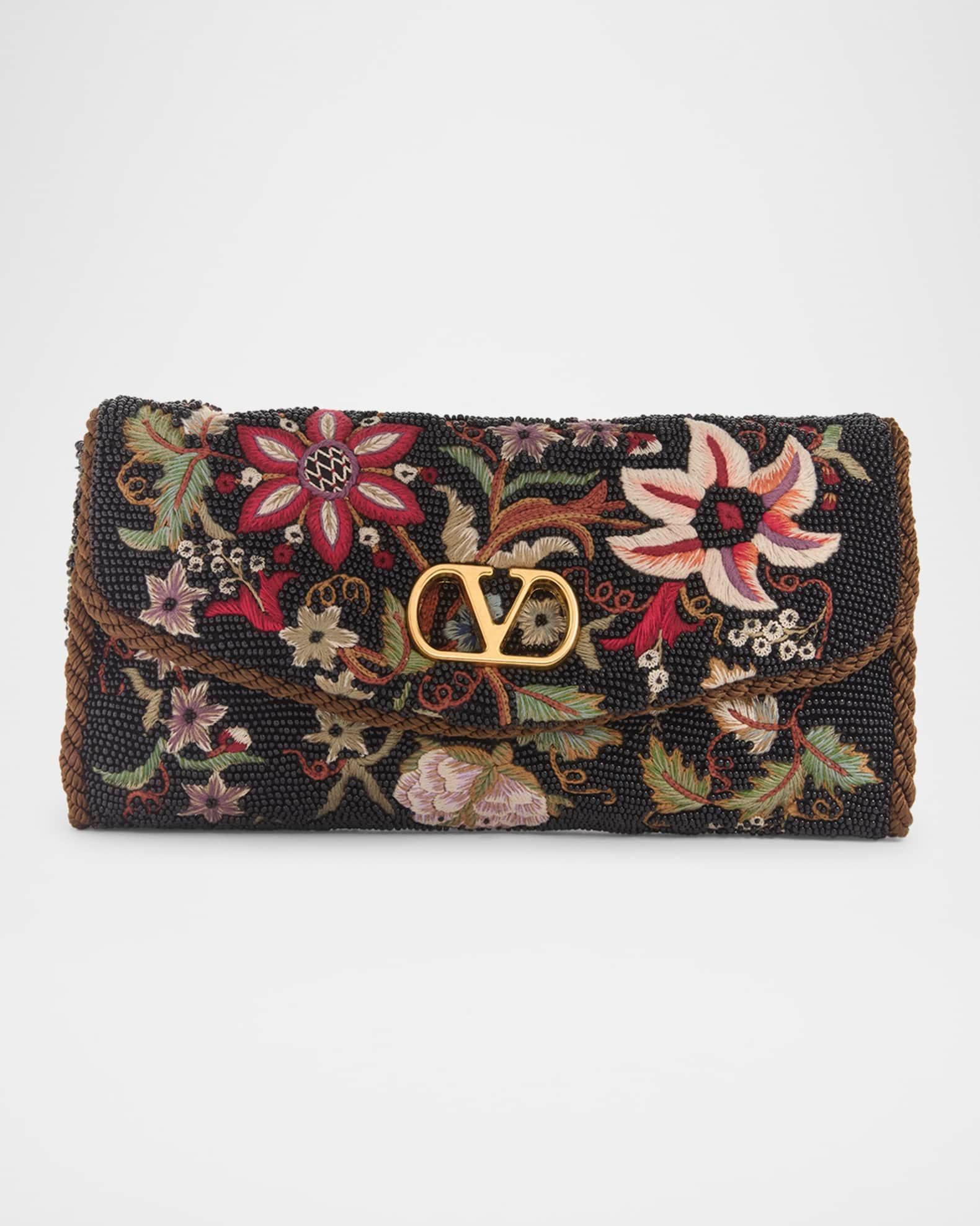 Vain Floral Beaded Shoulder Bag Product Image