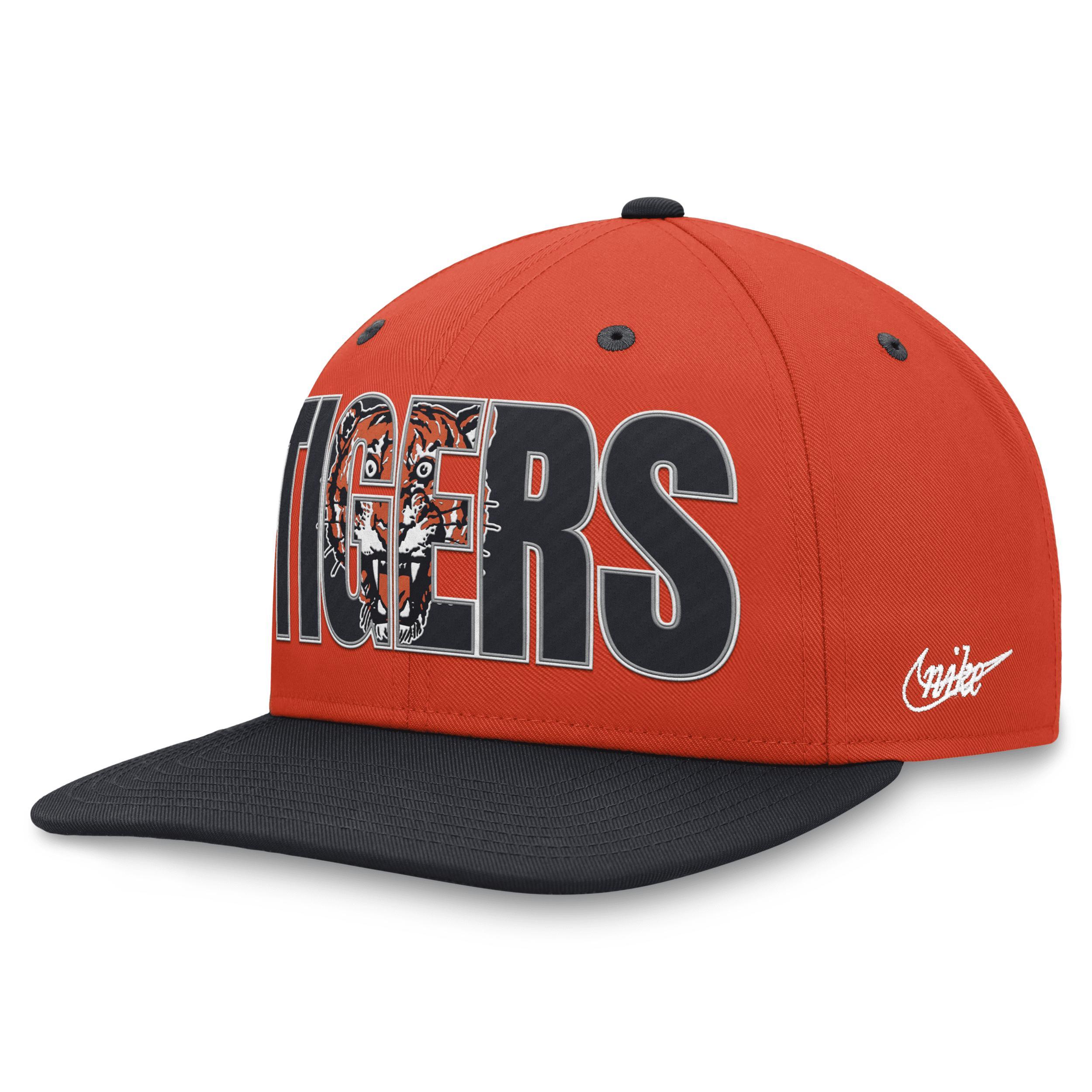 Men's Nike Orange Detroit Tigers Cooperstown Collection Pro Snapback Hat Product Image
