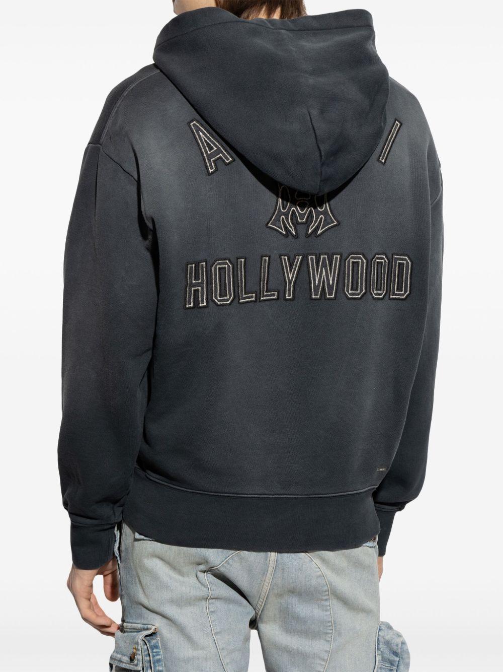 logo-embroidered hoodie Product Image