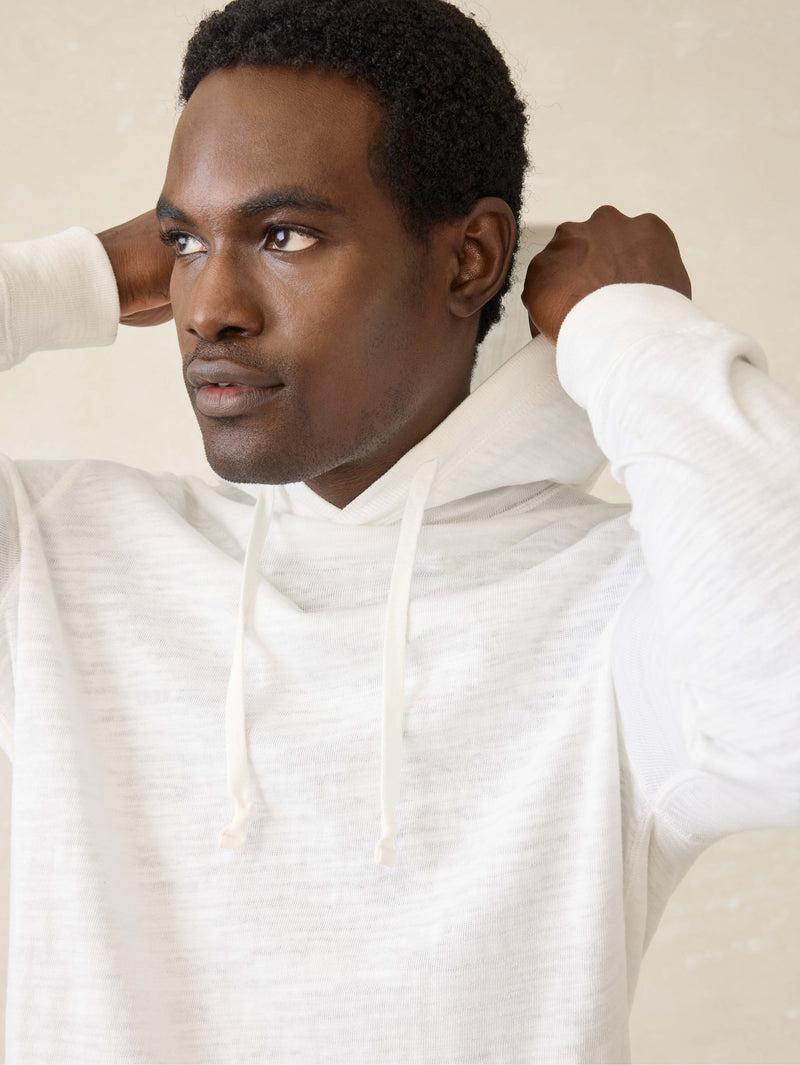 Sunwashed Slub Hoodie (Tall) - White Product Image